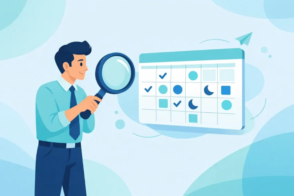 Imagem explicativa sobre quantos dias o trabalhador intermitente pode prestar serviço durante o contrato, com destaque para o calendário e análise de dias trabalhados.