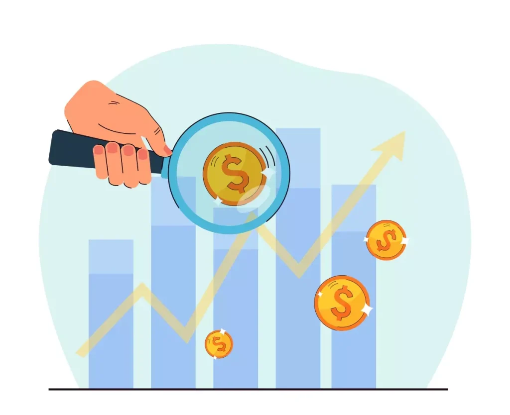 Ilustração sobre adicional de insalubridade no trabalho intermitente, com gráficos e moedas ao fundo, destacando a questão financeira nesta modalidade laboral.