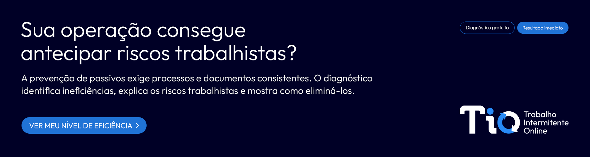 Diagnóstico de Eficiência – Prevenção